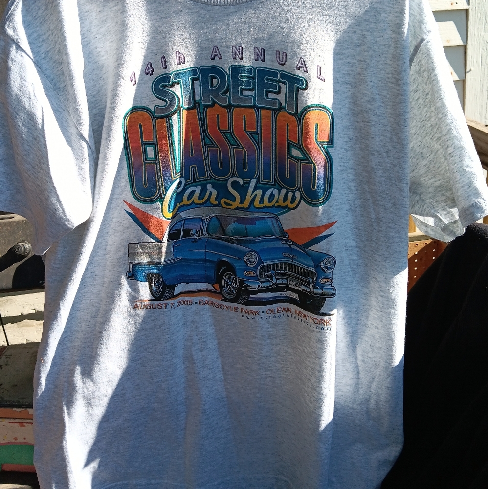 Fruit of the Loom Gray Kids Car Show T-Shirt